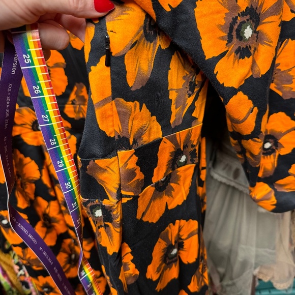 Lady Voluptuous Orange Poppy Dress, size 26/28 - Picture 6 of 8